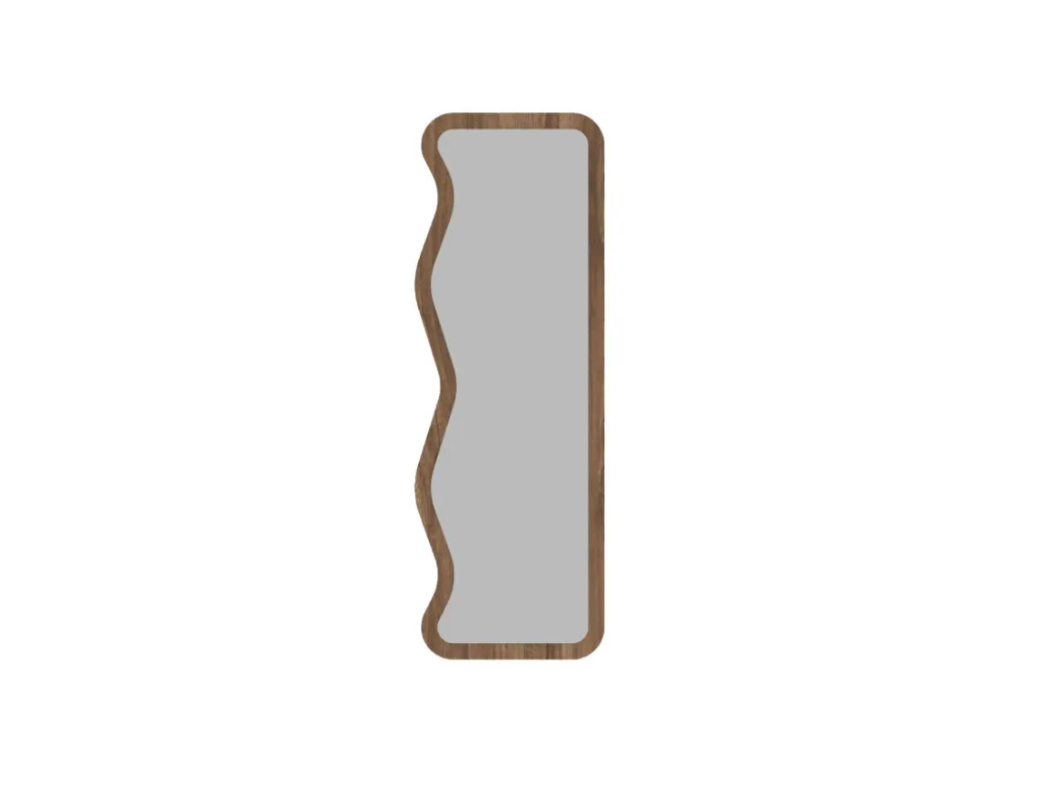 Miroir en bois "Asel" - 50 x 160 cm - Marron