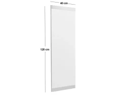 Miroir en bois "Azus" - 40 x 120 cm - Blanc