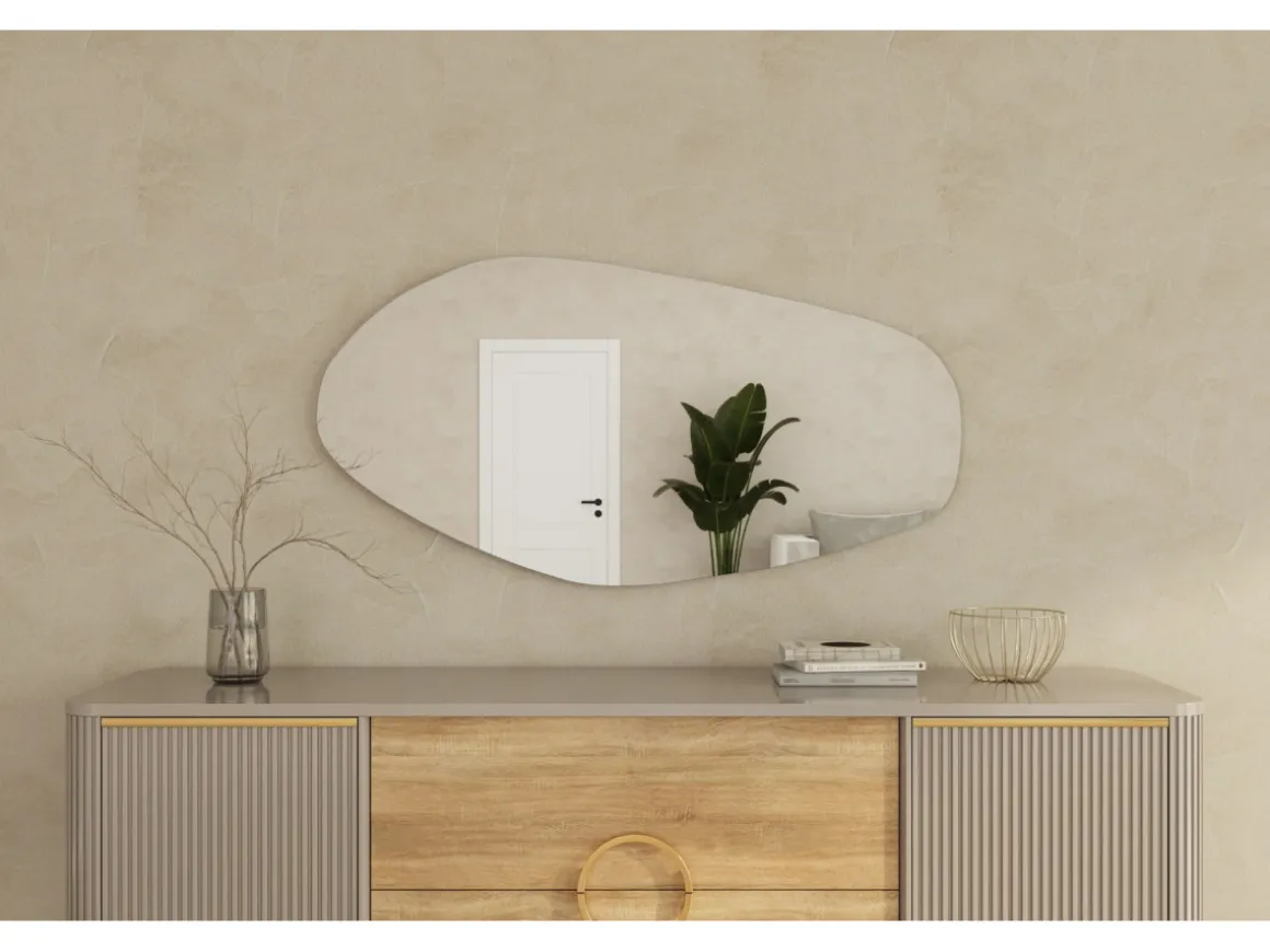 Miroir en bois "Bella " - 60 x 120 cm - Noir