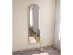 Miroir en bois "Emma" - 50 x 160 cm - Beige