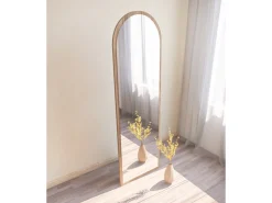 Miroir en bois "Emma" - 50 x 160 cm - Marron