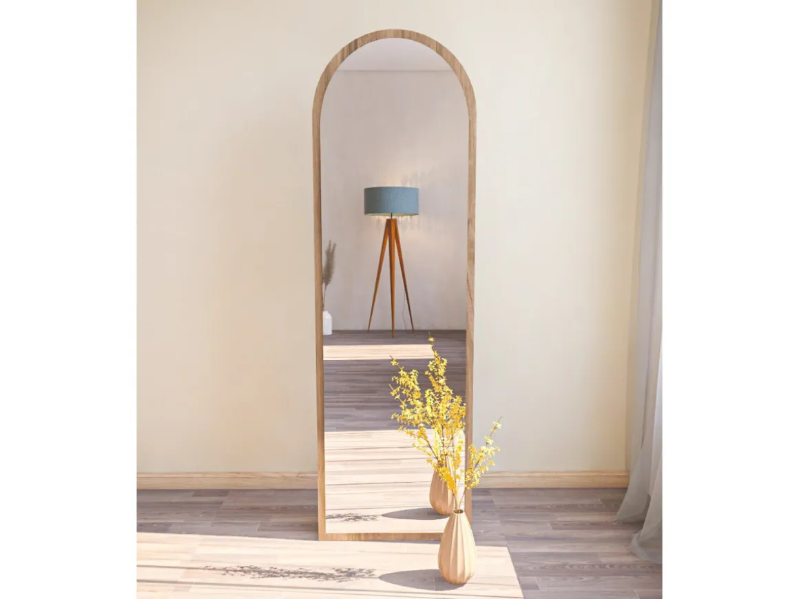 Miroir en bois "Emma" - 50 x 160 cm - Marron