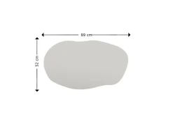 Miroir en bois "Lossa" - 52 x 89 cm - Noir