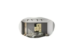 Miroir en bois "Lossa" - 52 x 89 cm - Noir