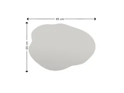 Miroir en bois "Ohho" - 60 x 85 cm - Noir