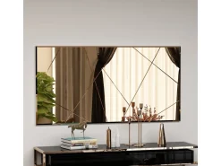 Miroir en bois "Orezo" - 120 x 60 cm - Bronze