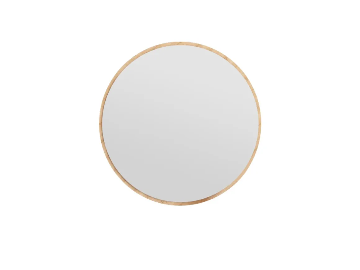 Miroir en bois "Ozze" - 60 x 60 cm - Beige