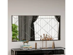 Miroir en bois 
