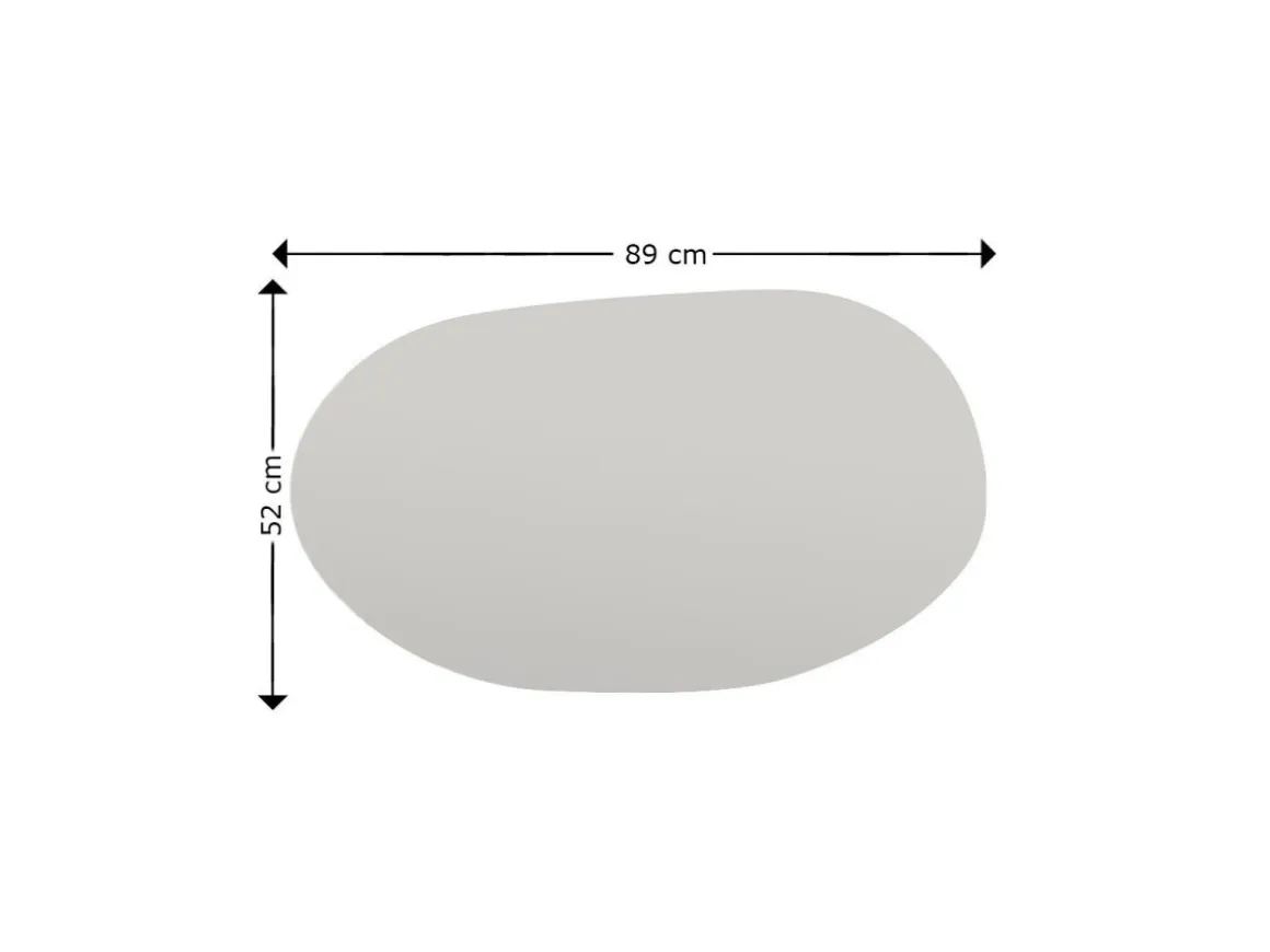 Miroir en bois "Vanomi" - 52 x 89 cm - Noir