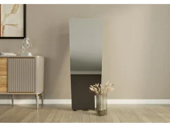 Miroir en bois "Vitros" - 55 x 150 cm - Noir