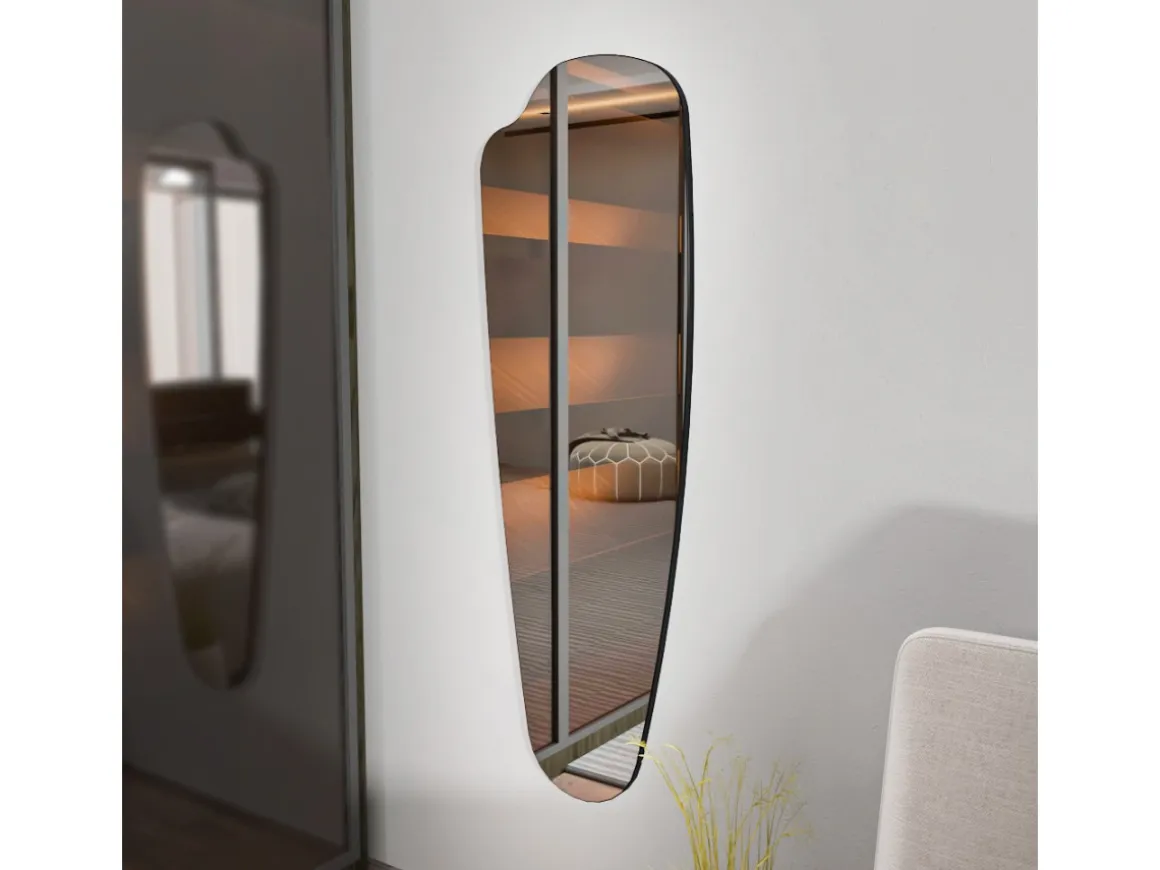 Miroir psyché en bois "Reos" - 40 x 120 cm - Transparent
