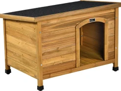 Niche pour chien en bois "Max" - 85 x 57 x 58 cm - Marron