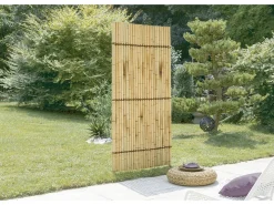 Panneau décoratif - " Hokkaïko " - Lot de 2 - 0.90 x 2.10 m - Beige