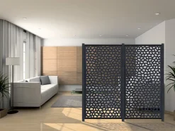Panneau décoratif - " Mosaic " - Lot de 5 - 1.00 x 2.00 m - Gris