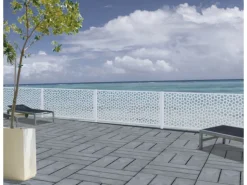 Panneau décoratif - " Mosaic " - Lot de 5 - 1.00 x 2.00 m - Blanc