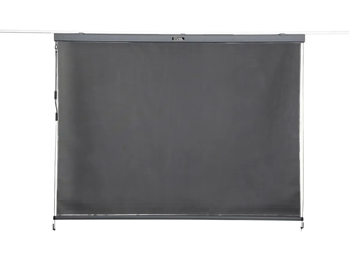 Pergola bioclimatique avec store en aluminium "Kensington" - 3 x 5 m - Gris