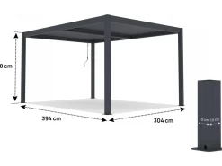 Pergola bioclimatique en aluminium 