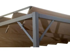 Pergola bioclimatique en tissu "Lodge" 3 x 4 m - Taupe