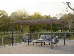 Pergola bioclimatique en tissu 