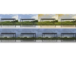 Pergola bioclimatique motorisé avec led 