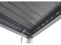 Pergola bioclimatique toit 2 pans 
