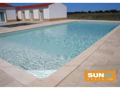 Piscine acier enterrée rectangle fond plat