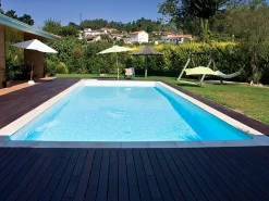 Piscine acier enterrée rectangle fond plat "Sunkit" - 4.00 x 2.50 x 1.40 m + Projecteur LED 12 V