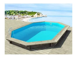 Piscine bois " Brazilia 120 "  5.86 x 3.86 x 1.20 m