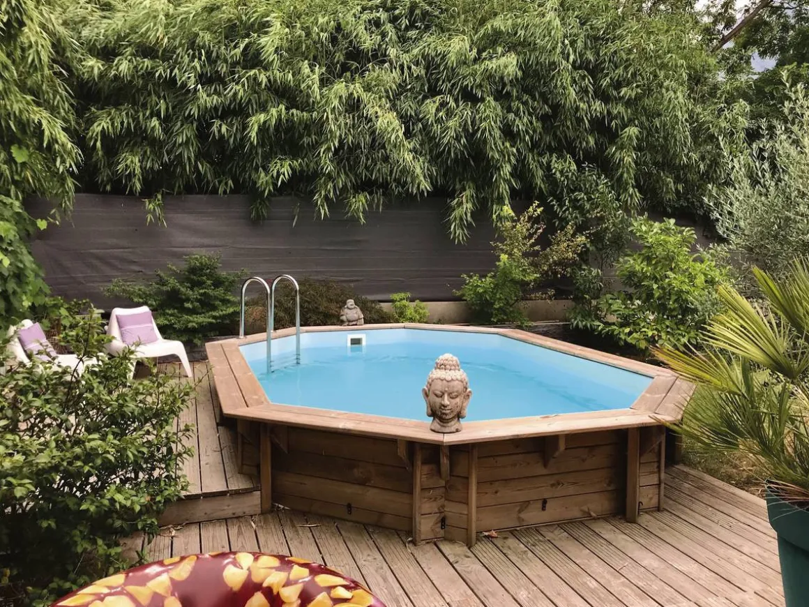 Piscine bois " Miami 120 " - 4.86 x 3.36 x 1.20 m