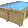Piscine bois rectangle " Aruba 120  "- 5.00 x 3.00 x 1.24 m