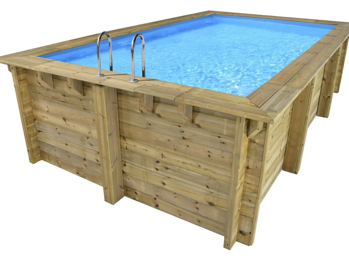 Piscine bois rectangle " Aruba 140 "- 5.00 x 3.00 x 1.38 m