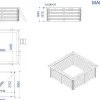 Piscine bois rectangle " Maldives " - 3.20 x 3.20 x 1.24 m
