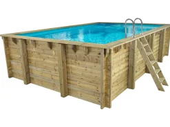 Piscine bois rectangle " Panama 130 "- 6.20 x 4.10 x 1.31 m