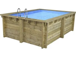 Piscine bois rectangle " Zanzibar "- 3,50 x 2,30 x 1,24  m