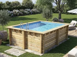 Piscine bois rectangle