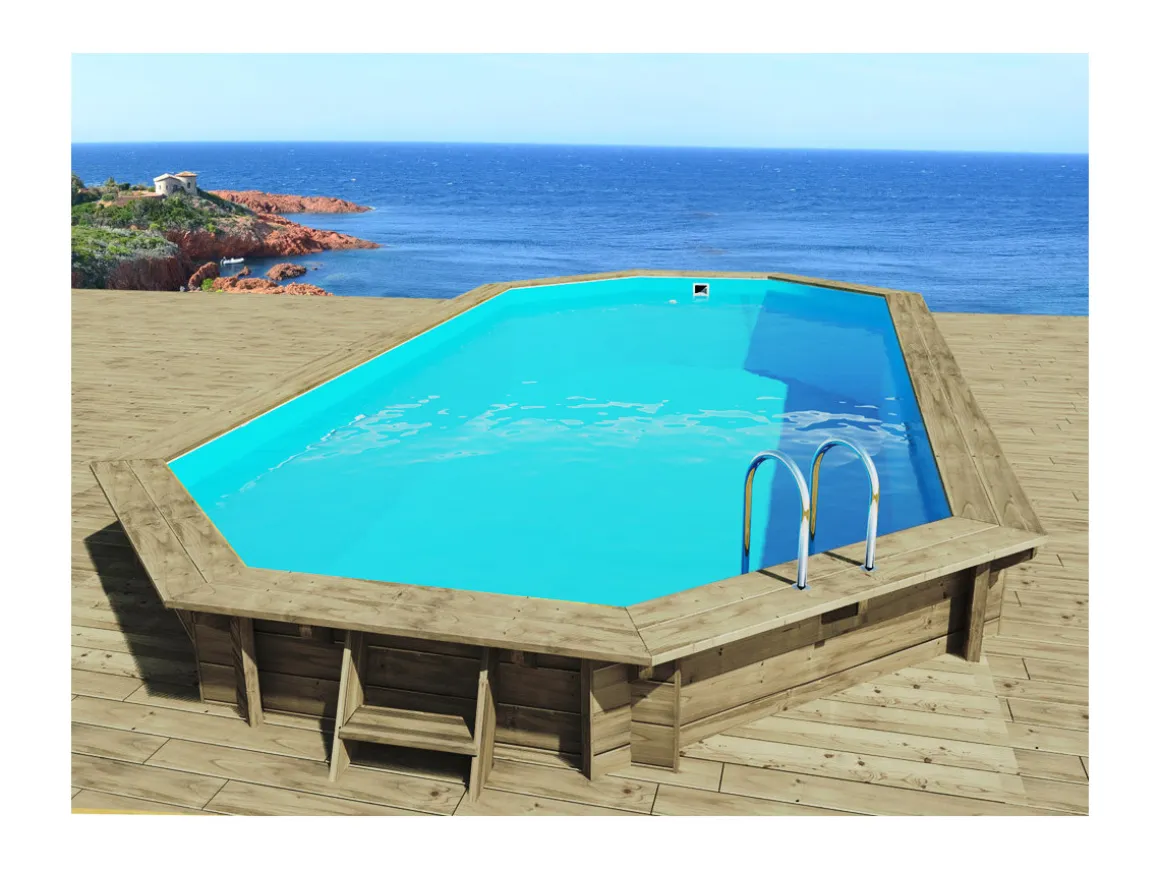 Piscine bois " Sevilla 145 " - 8.57 x 4.57 x 1.45 m