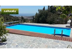 Piscine béton aspect bois en kit rectangle " Naturalis  " - 6.09 x 3.24 x 1.40 m