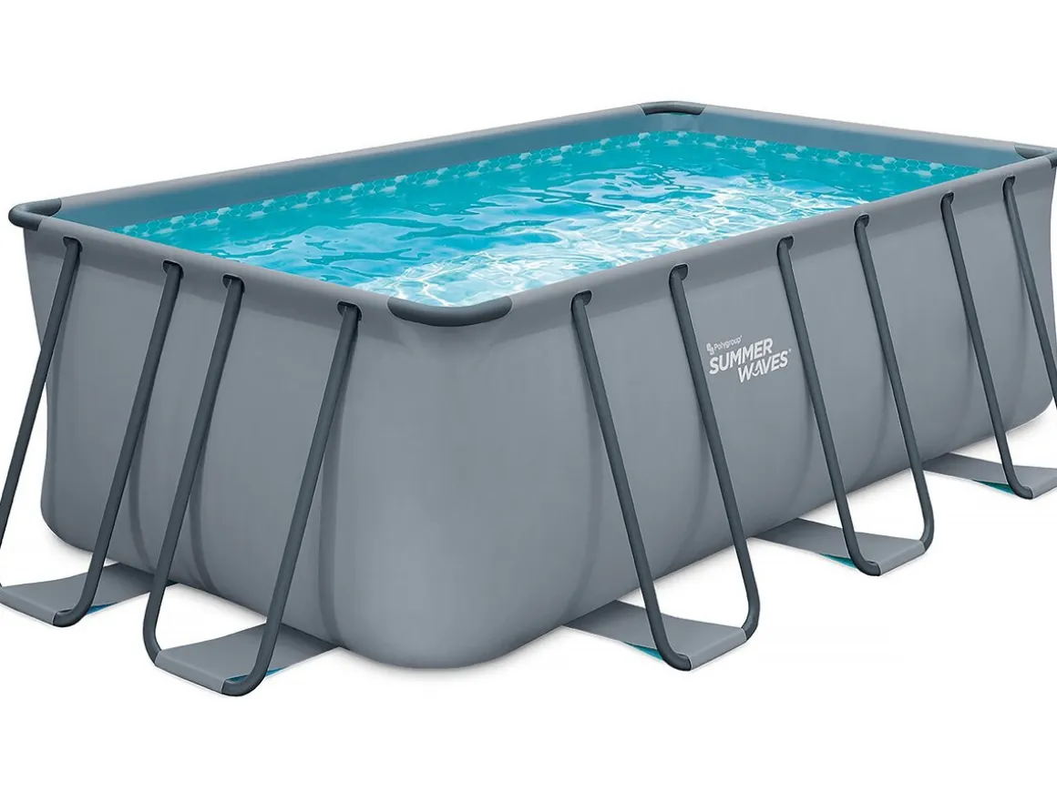 Piscine tubulaire "Ludo 2" - 4,01 x 2,01 x 1,22 m - Filtration 2,3 m3/h