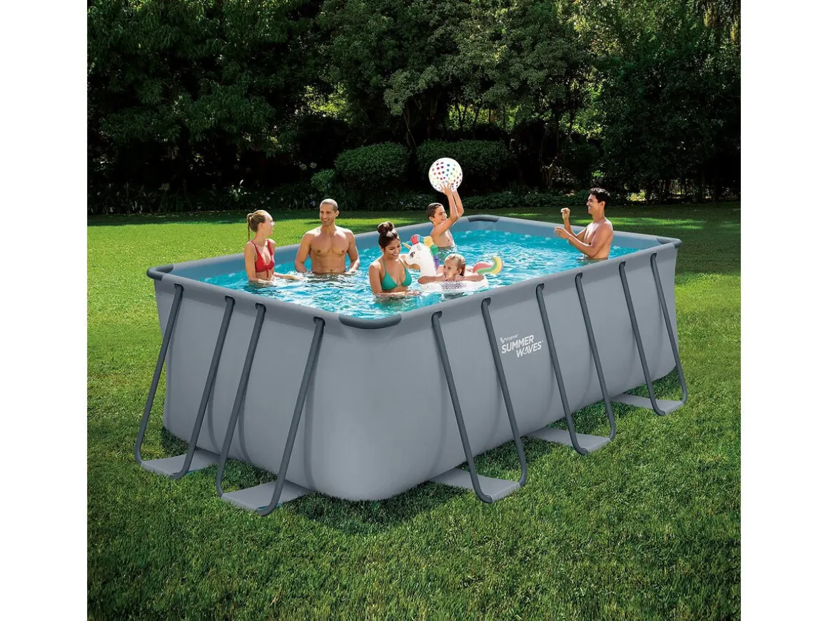 Piscine tubulaire "Ludo 2" - 4,01 x 2,01 x 1,22 m - Filtration 2,3 m3/h