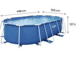 Piscine tubulaire Ovale