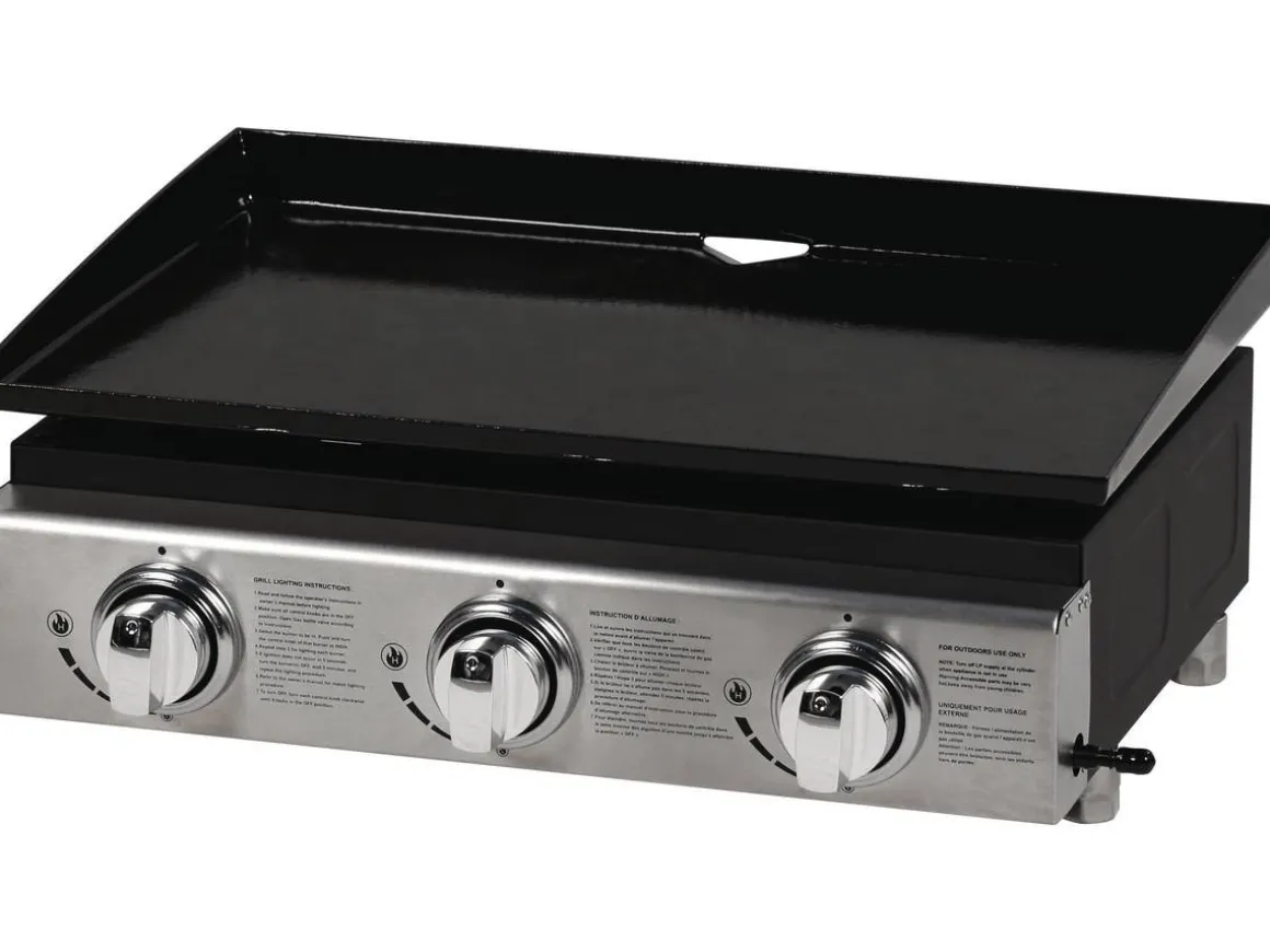 Plancha "Presto 3" - 3 Brûleurs - 7.5kW - Gris