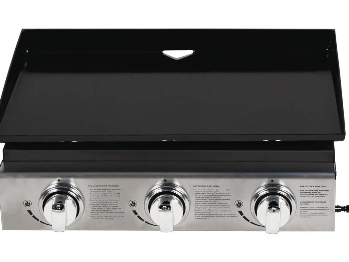 Plancha "Presto 3" - 3 Brûleurs - 7.5kW - Gris