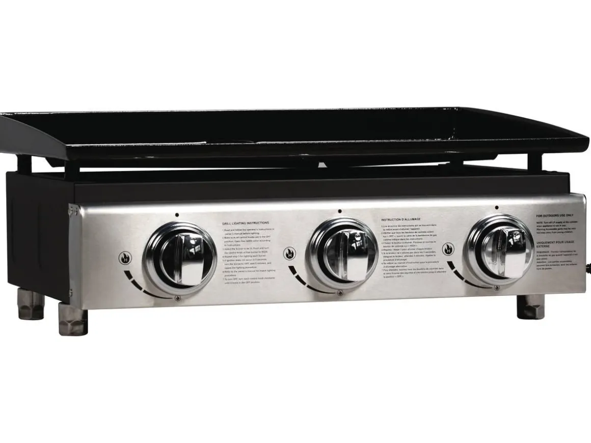 Plancha "Presto 3" - 3 Brûleurs - 7.5kW - Gris