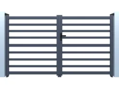 Portail aluminium ajouré