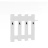 Porte-manteau mural en bois "Carina" - 70 x 14 x 70 cm - Blanc