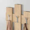 Porte manteau mural en bois "Wave" - 64 x 4 x 79 cm - Beige