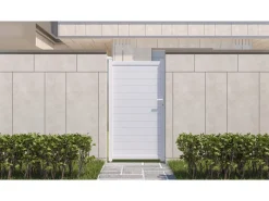 Portillon aluminium "Eric" - 101.2 x 180.9 cm - Blanc