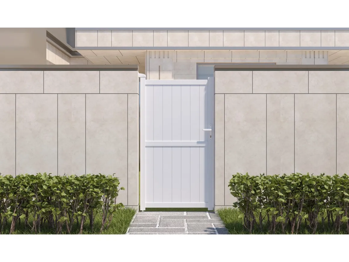 Portillon aluminium "Lola" - 101.2 x 180.9 cm - Blanc