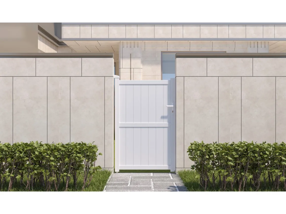 Portillon aluminium "Lola" - 101.2 x 155.9 cm - Blanc