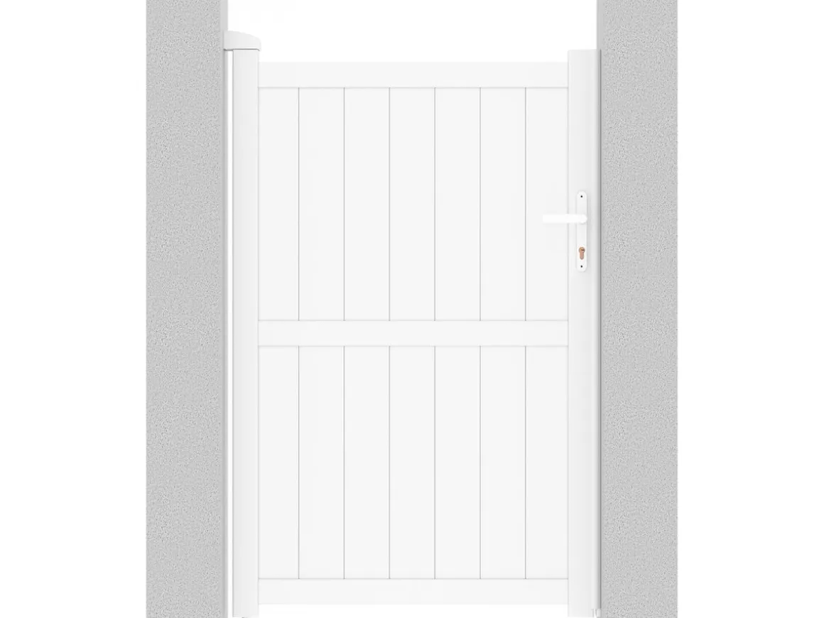 Portillon aluminium "Lola" - 101.2 x 155.9 cm - Blanc